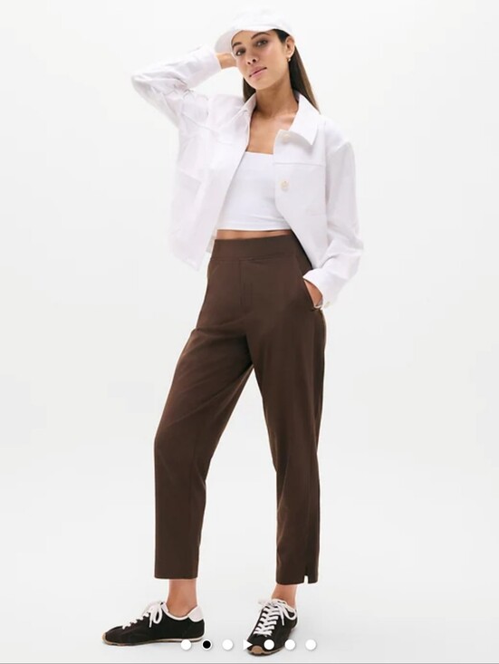 Athleta Pants - Brooklyn Ankle Pant Wrinkle-resistant, stretch fabric Brown Size 4